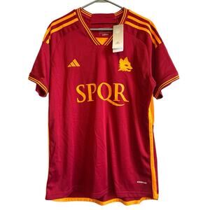 NEW AS Roma 2023 2024 Away Jersey Shirt SPQR Branding US Men’s M adidas #5 Luke